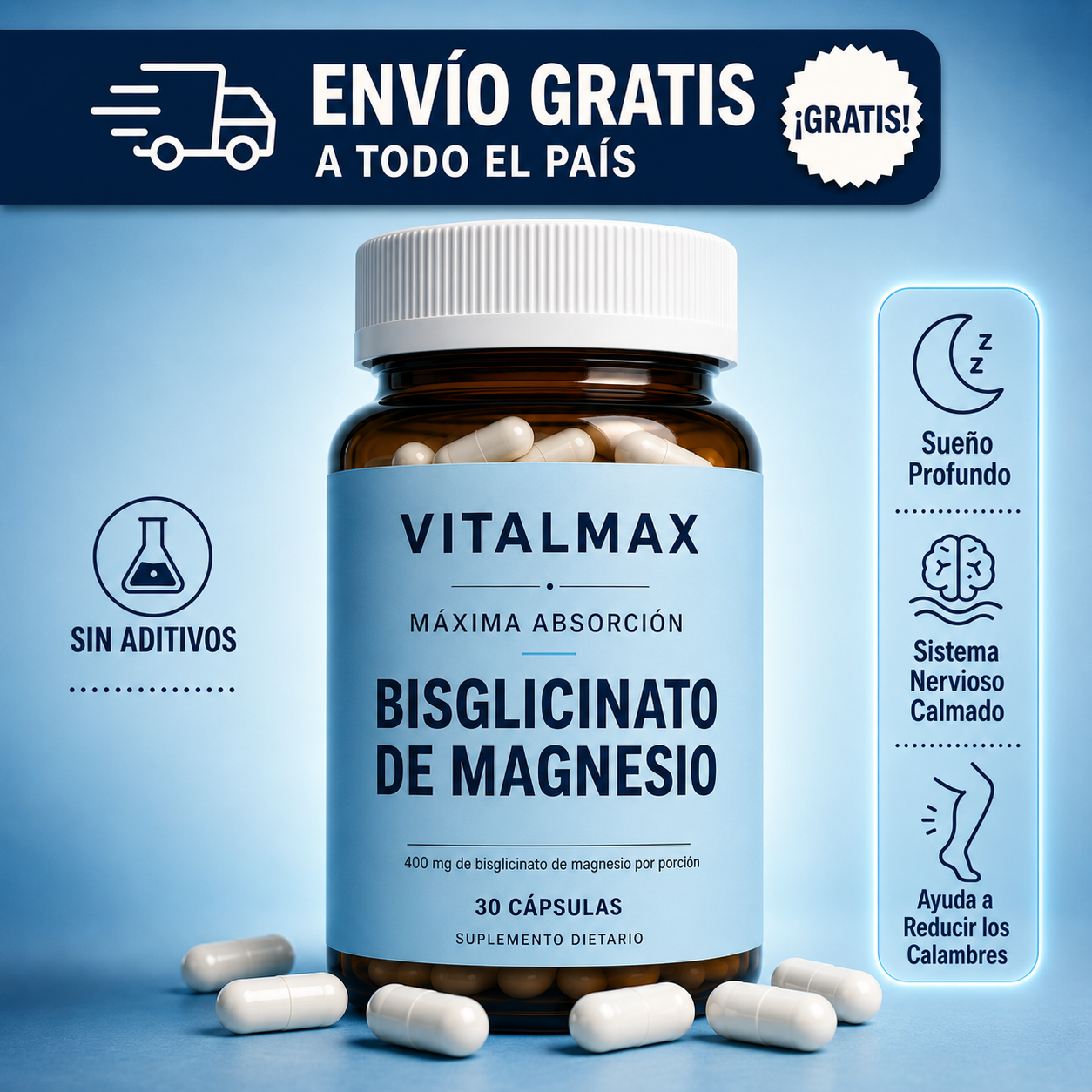 Complejo de bisglicinato de magnesio VITALMAX®