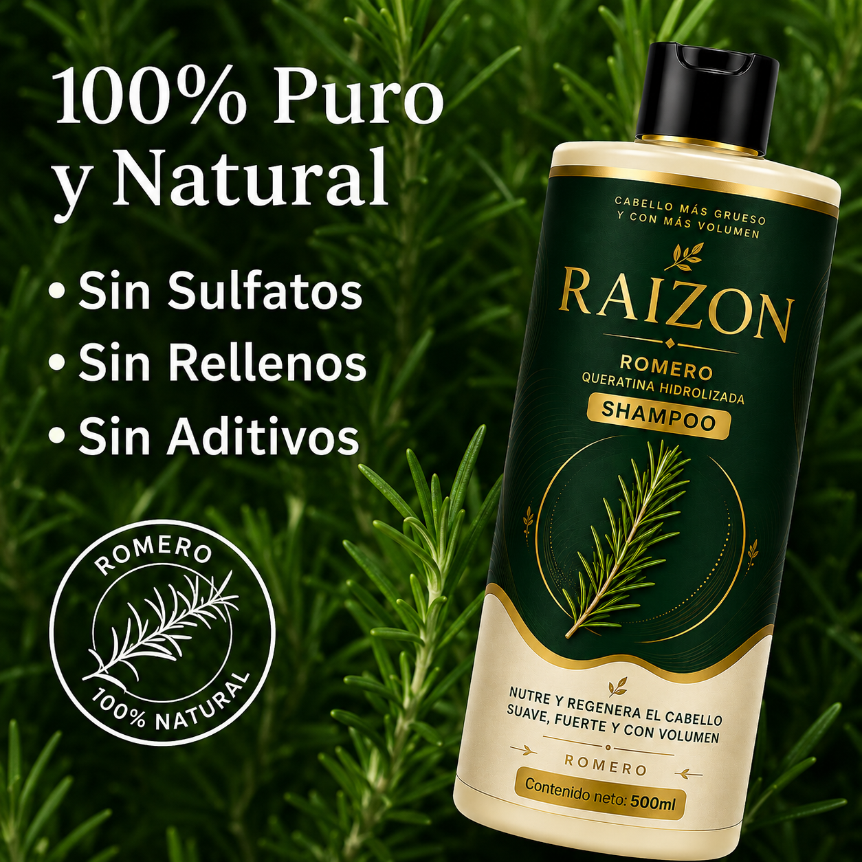 RAIZON™ Shampoo Anticaída y Crecimiento