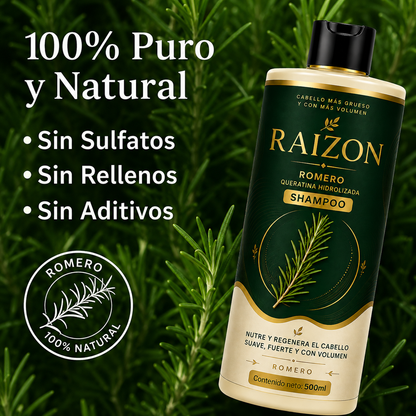 RAIZON™ Shampoo Anticaída y Crecimiento