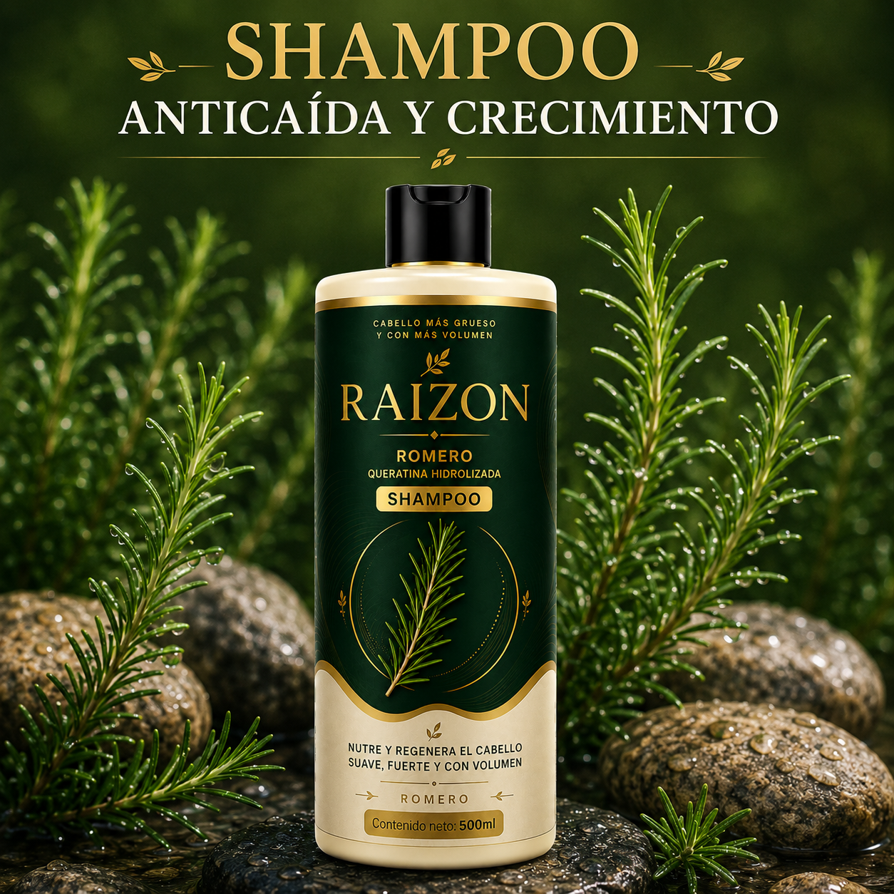 RAIZON™ Shampoo Anticaída y Crecimiento